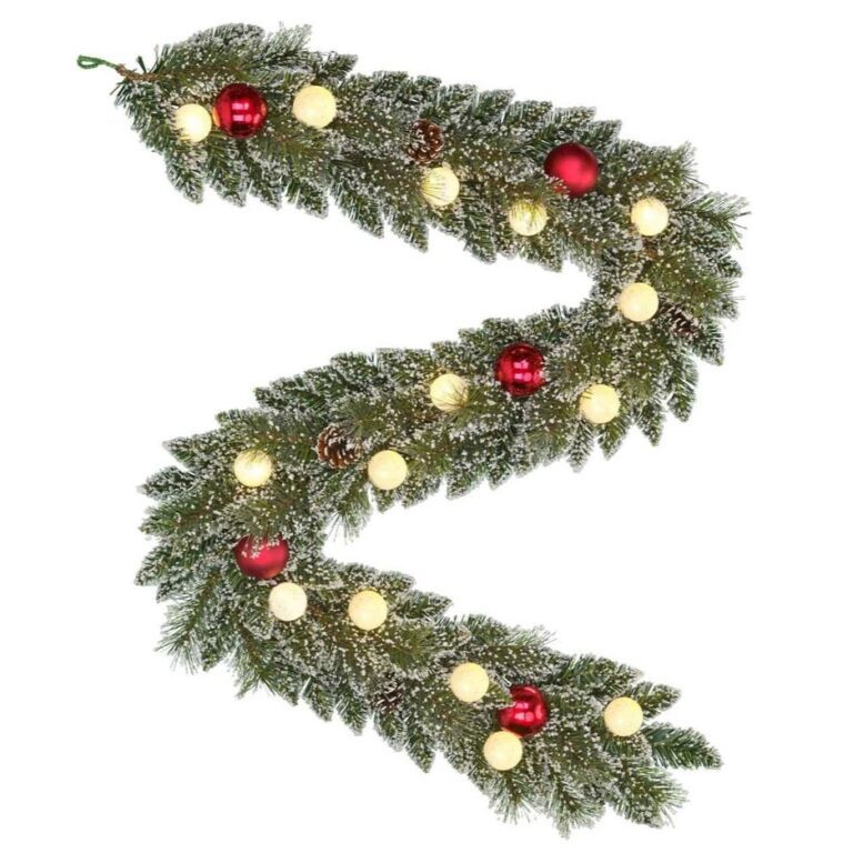 8720967812172 1 Kaprun Pre Lit Christmas Garland With Pinecones Baubles.jpg